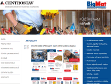 Tablet Screenshot of centrostav.cz